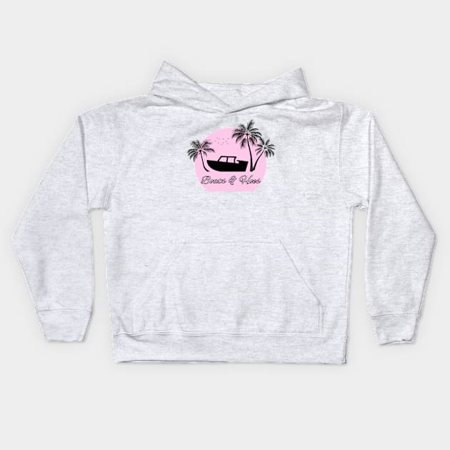 Boats and Hoes 3 Kids Hoodie by Bishop Creations